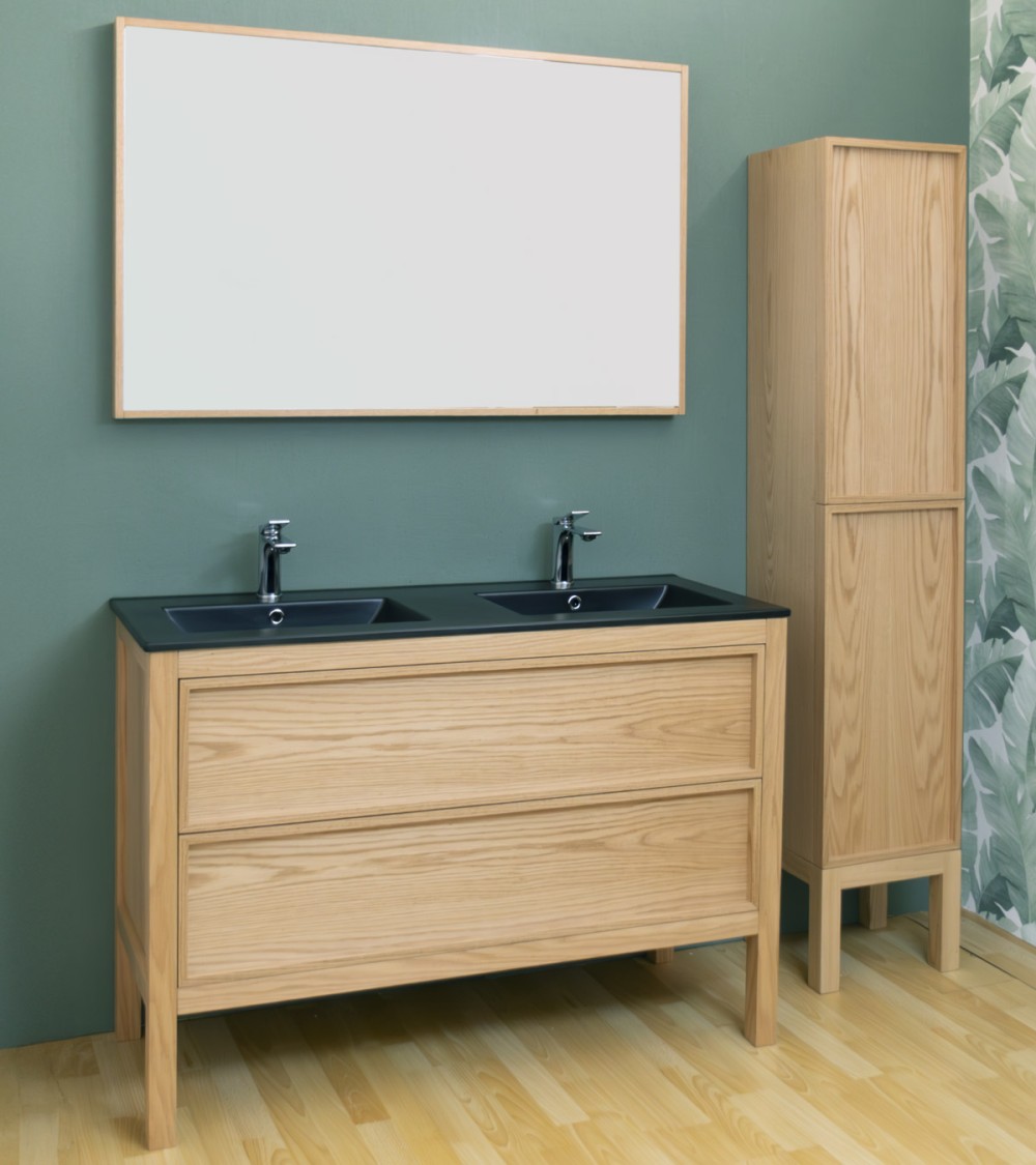 Meuble salle de bain sur pieds 120 cm