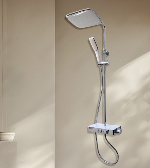 Combi douche à tablette thermostatique