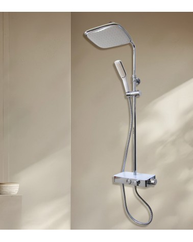 Combi douche à tablette thermostatique
