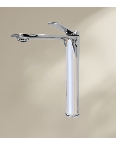 Mitigeur de salle de bain ALEA avec bec haut finition chromée