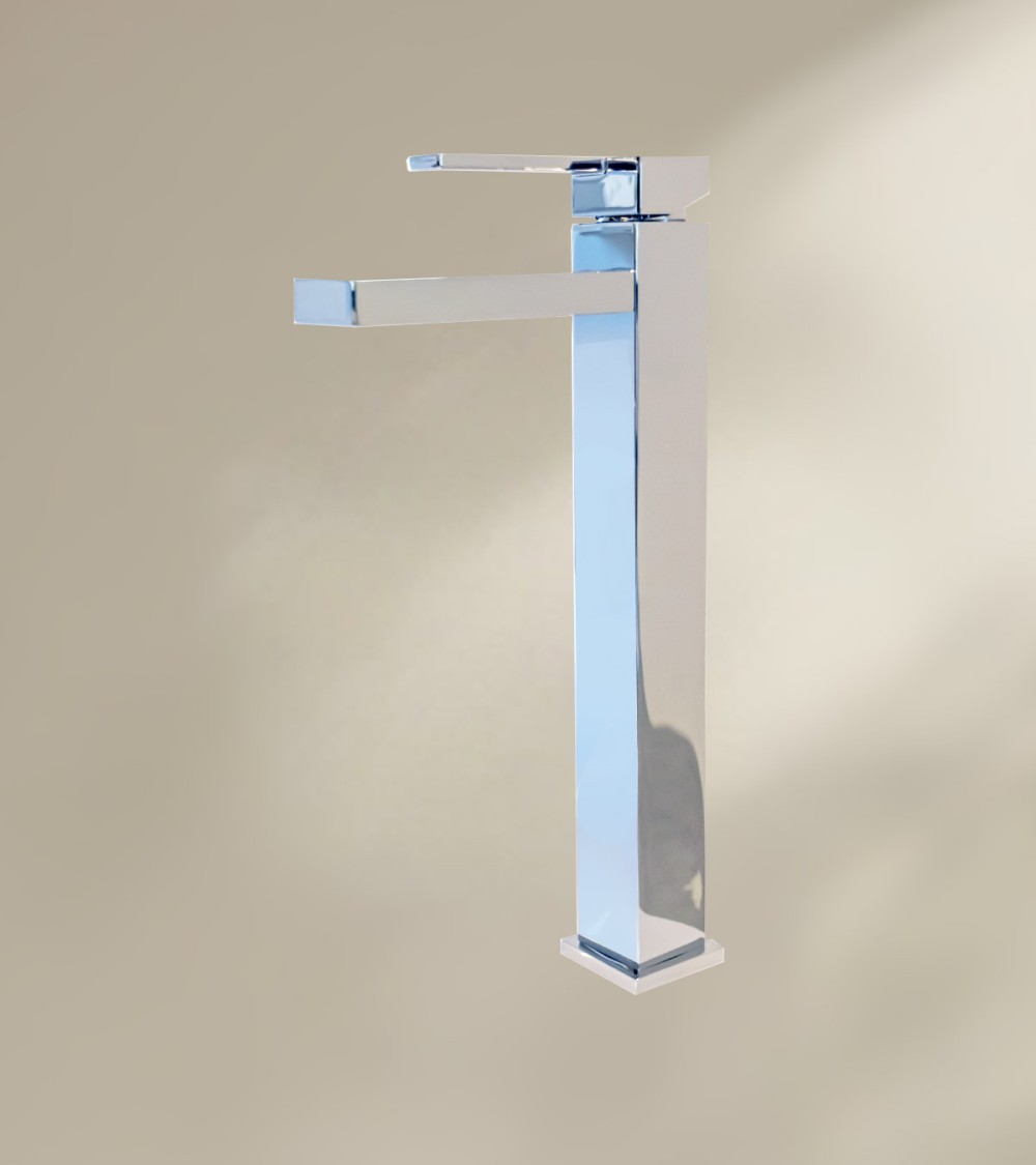 Mitigeur de salle de bain BOFI avec bec haut finition chromée