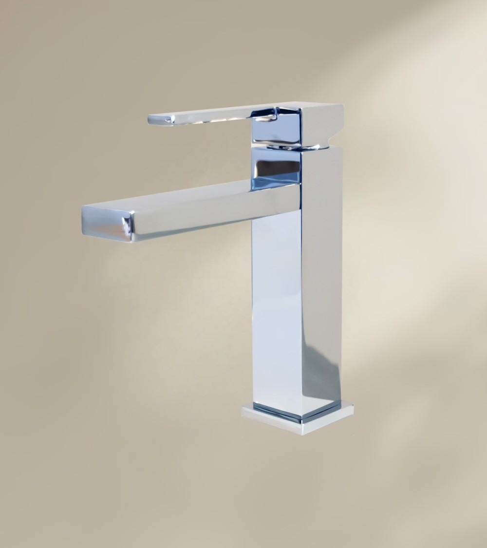 Mitigeur de salle de bain BOFI avec bec bas finition chromée