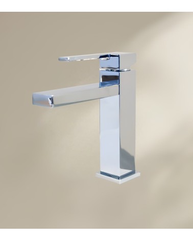 Mitigeur de salle de bain BOFI avec bec bas finition chromée