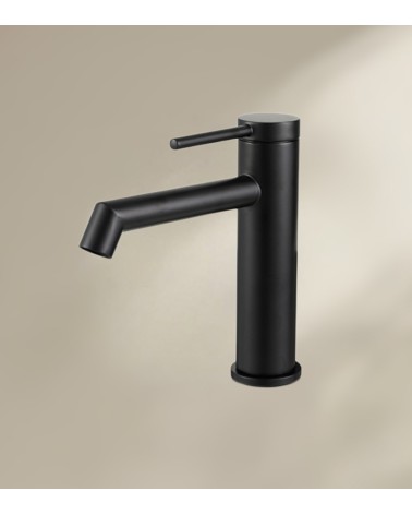 Mitigeur de salle de bain CHADOW noir avec bec bas