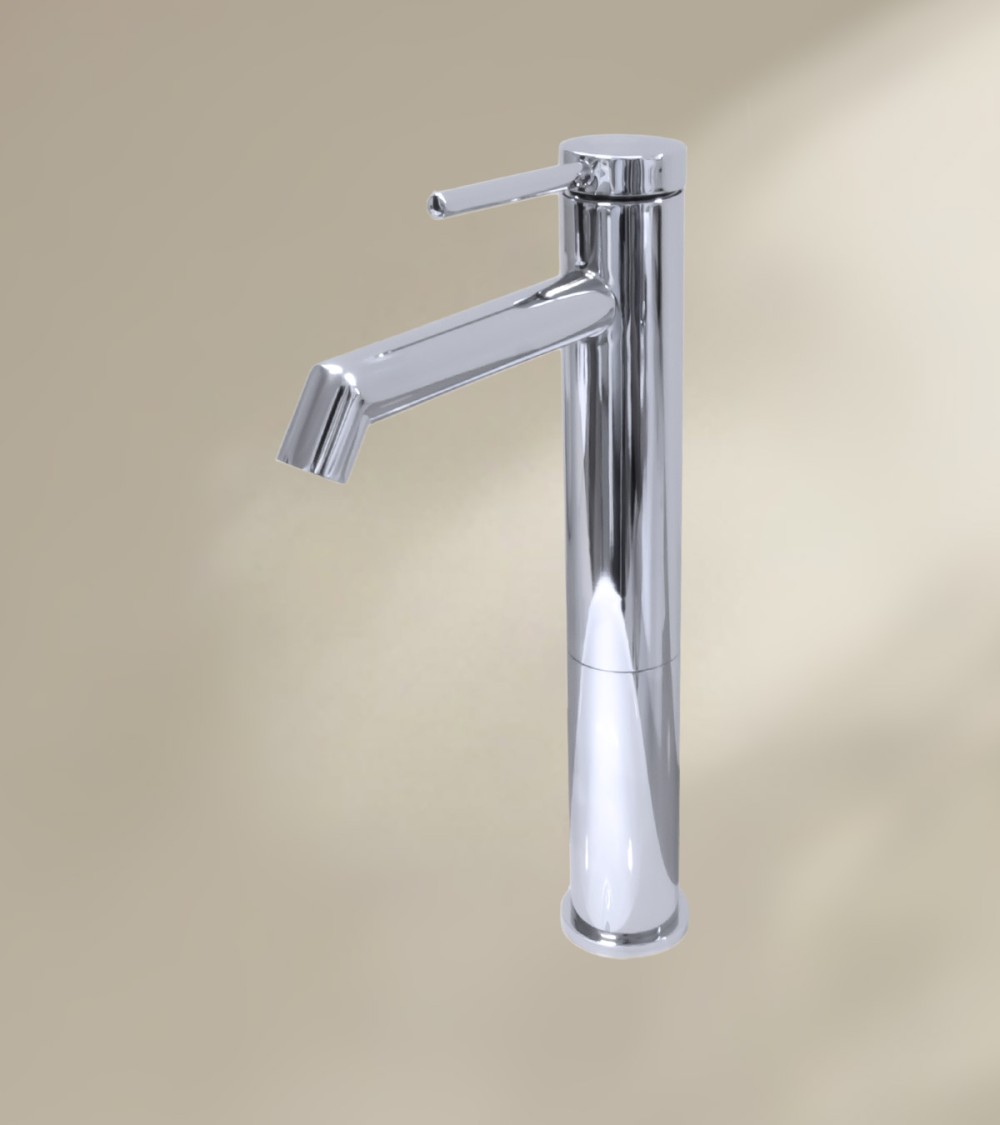 Mitigeur de salle de bain CHADOW avec bec haut finition chromée