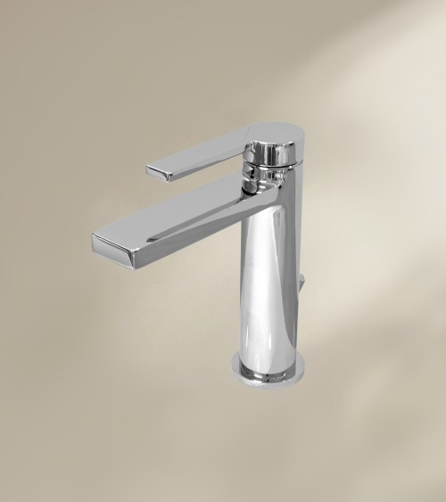 Mitigeur de salle de bain DIVA avec bec bas finition chromée