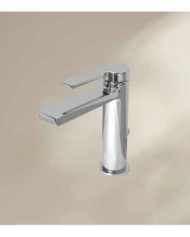Mitigeur de salle de bain DIVA avec bec bas finition chromée