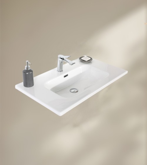 Plan vasque céramique 80 cm - AROUNDO