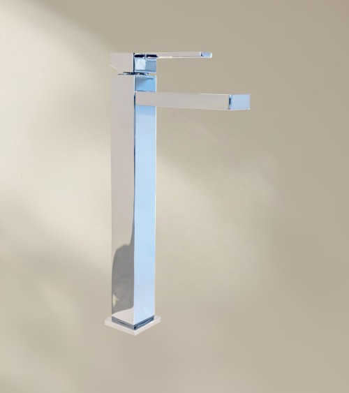 Mitigeur de salle de bain BOFI avec bec haut finition chromée