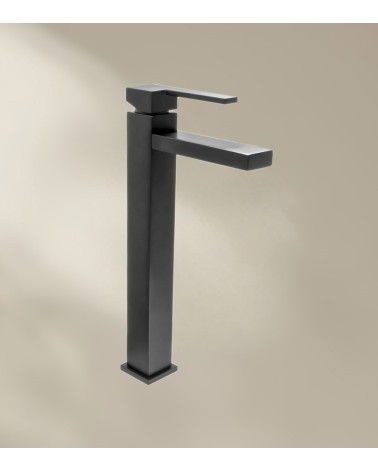 Mitigeur de salle de bain BOFI noir avec bec haut