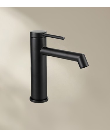 Mitigeur de salle de bain CHADOW noir avec bec bas