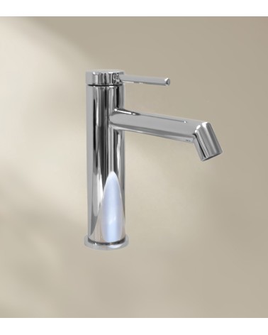 Mitigeur de salle de bain CHADOW avec bec bas finition chromée