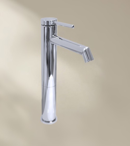 Mitigeur de salle de bain CHADOW avec bec haut finition chromée