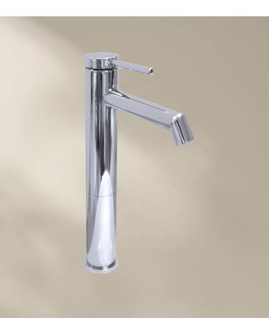 Mitigeur de salle de bain CHADOW avec bec haut finition chromée